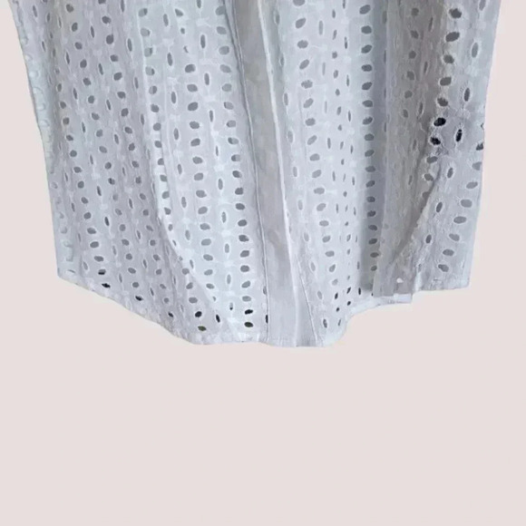 Suzy Shier Cotton Eyelet design Sleeveless Top  Small - Picture 4 of 7